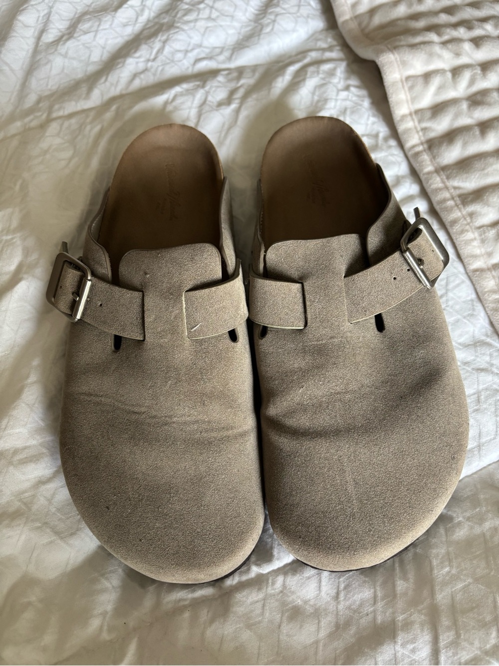 Universal Thread Suede Mule Clogs in Taupe